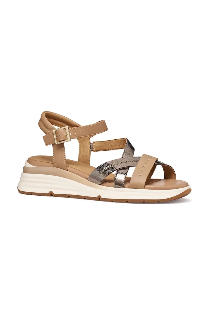 Geox sandále s otvorenou pätou dámske D ELOWYNNE D650JA0CD54C5252 hnedá SS26
