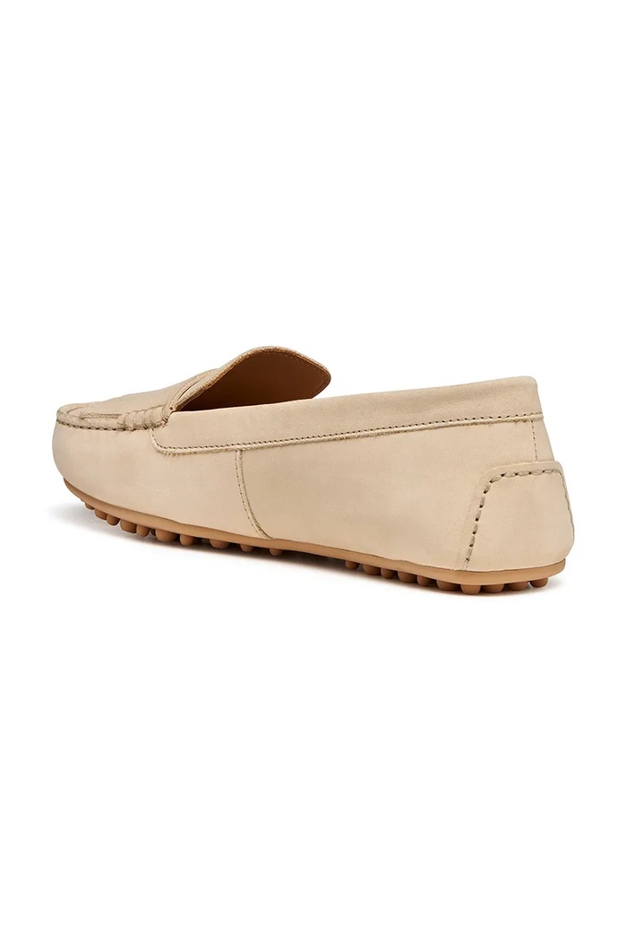 Geox mokasyny nubukowe D KALISTENA beżowy D651JB00032C5018
