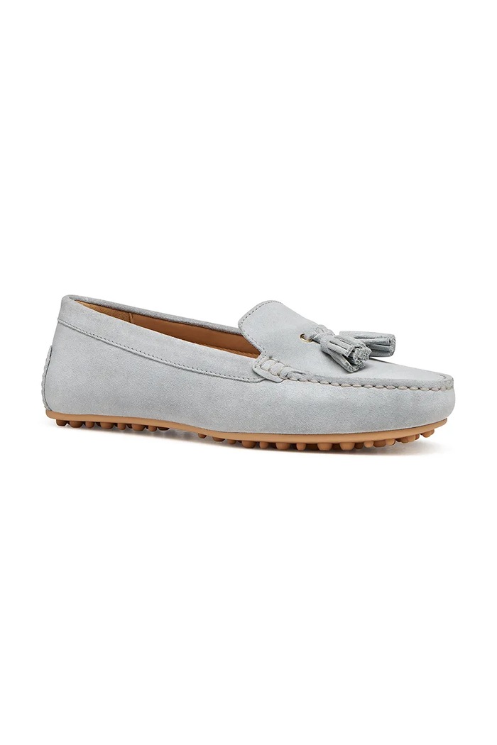 Geox mokasyny nubukowe D KALISTENA D651JE00022C0397 niebieski SS26