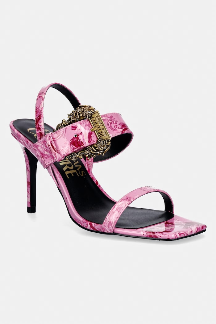 Versace Jeans Couture sandále na ihličkovom podpätku ružová 80VA3S71.ZS366.499