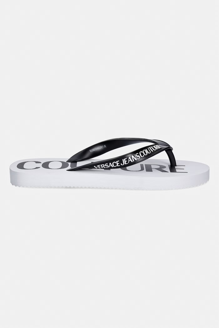 Versace Jeans Couture șlapi pentru femei 80VA3SQ7.ZSS81.003 alb SS26