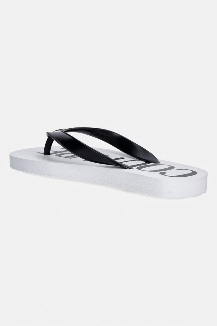 Încălțăminte Versace Jeans Couture șlapi pentru femei 80VA3SQ7.ZSS81.003 alb