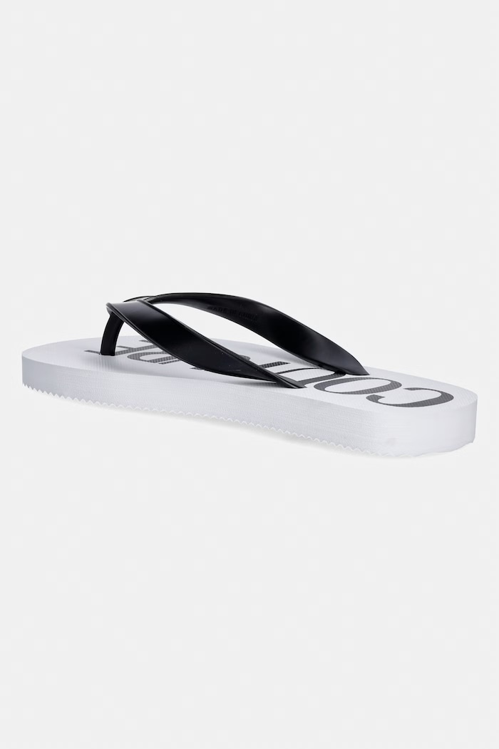 Încălțăminte Versace Jeans Couture șlapi pentru femei 80VA3SQ7.ZSS81.003 alb