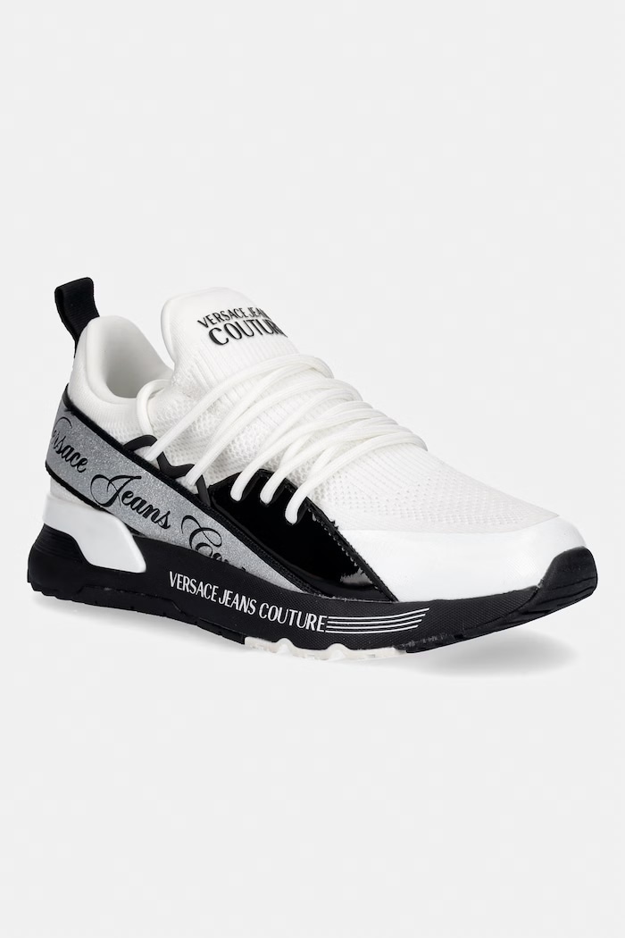 Versace Jeans Couture sneakers textil alb 80VA3SA8.ZSD99.L02
