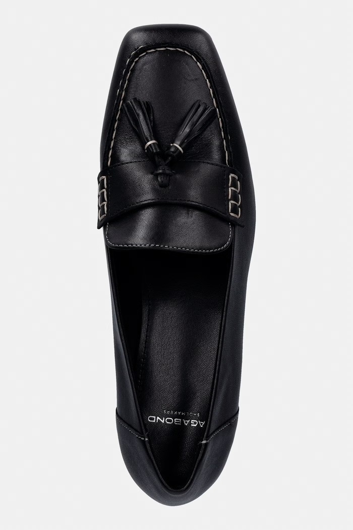 Kožené mokasíny Vagabond Shoemakers DEBBI čierna 6118.101.87