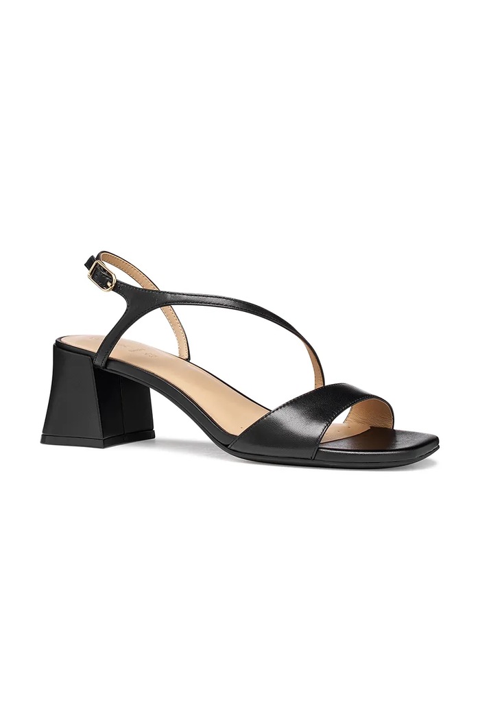 Geox kožené sandále D NEW ERAKLIA 50 T01 D656JA000TUC9999 čierna SS26