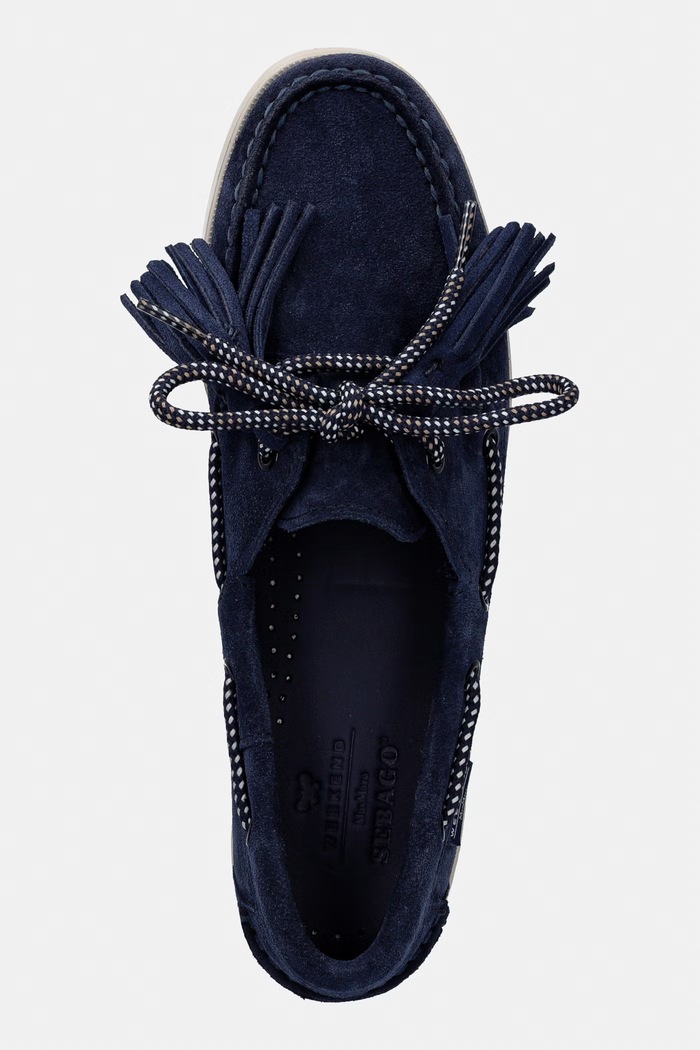 Semišové mokasíny Weekend Max Mara Wkadockside tmavomodrá 2615521014600.CBLUE
