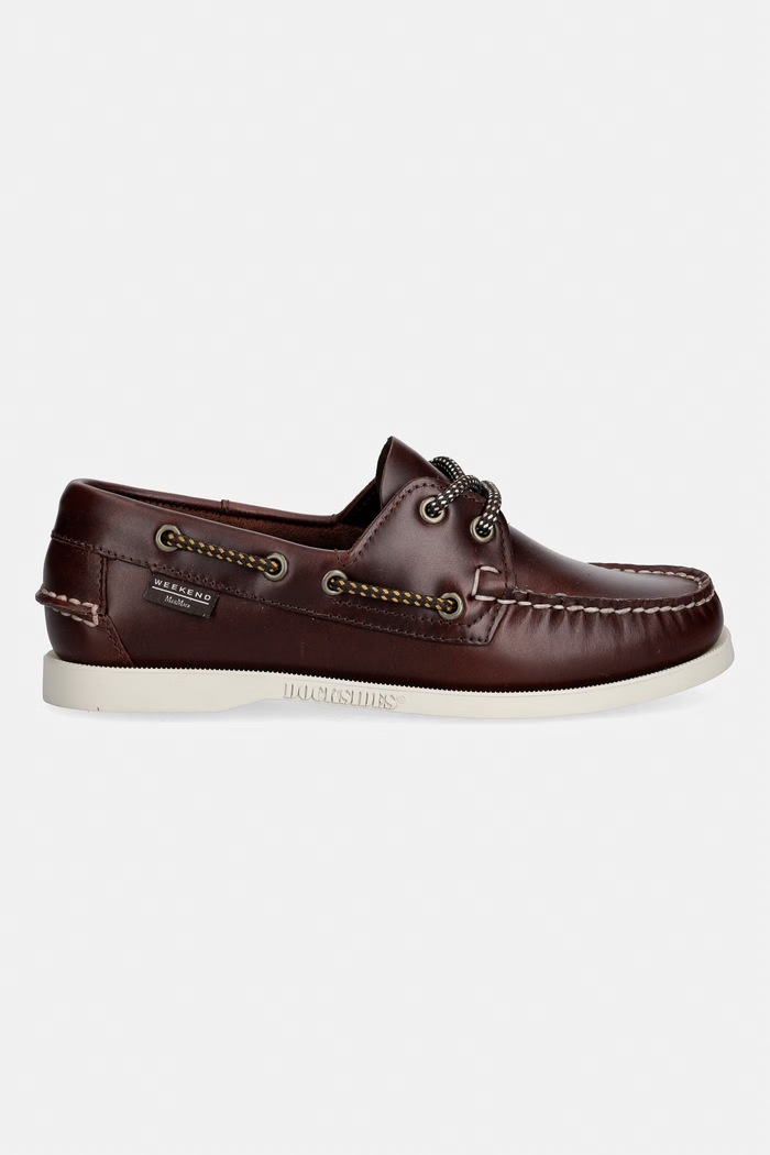 Kožené poltopánky Weekend Max Mara Wkadockside2 2615521034600.BROWN hnedá SS26