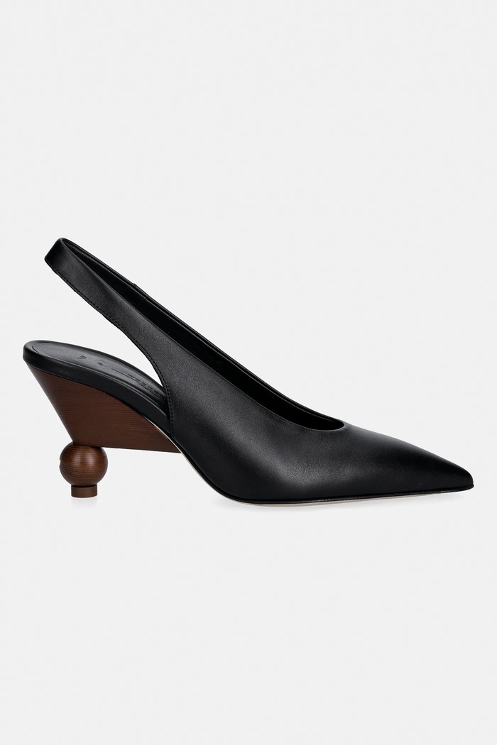 Кожаные туфли Weekend Max Mara Wkarito 2615521074600.BLACK чёрный SS26