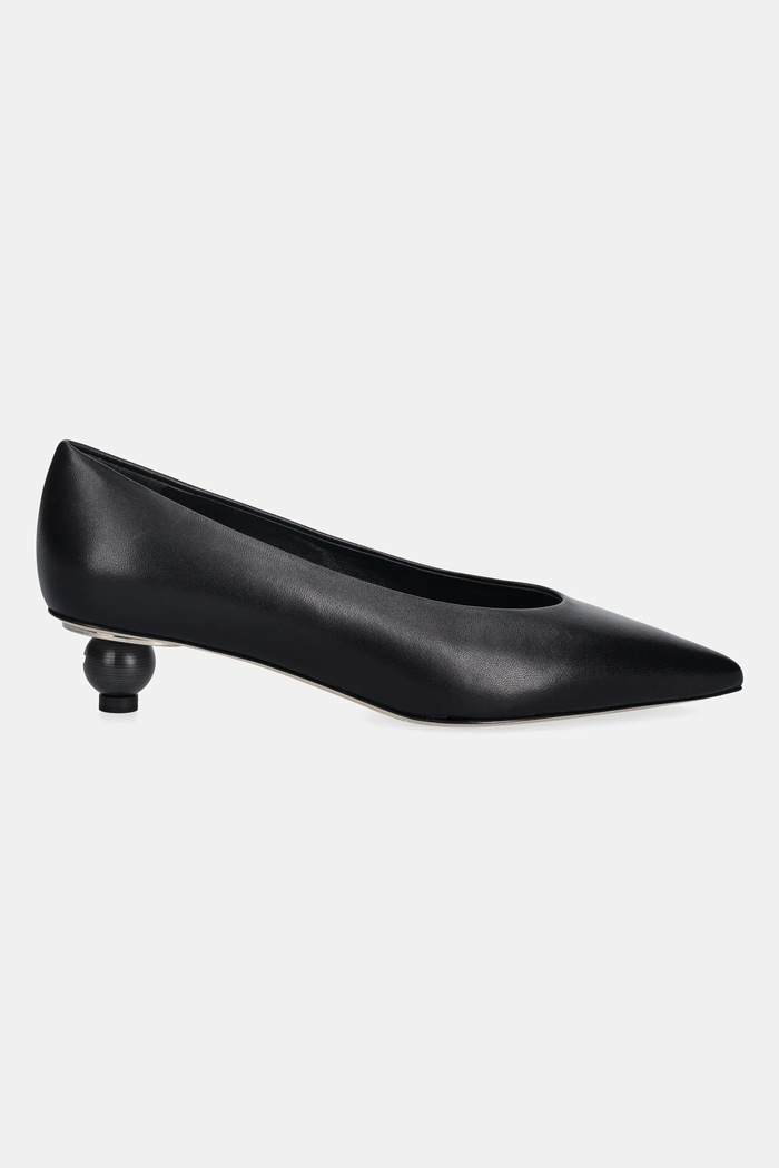 Weekend Max Mara czółenka skórzane Wkabacini 2615521134600.BLACK czarny SS26