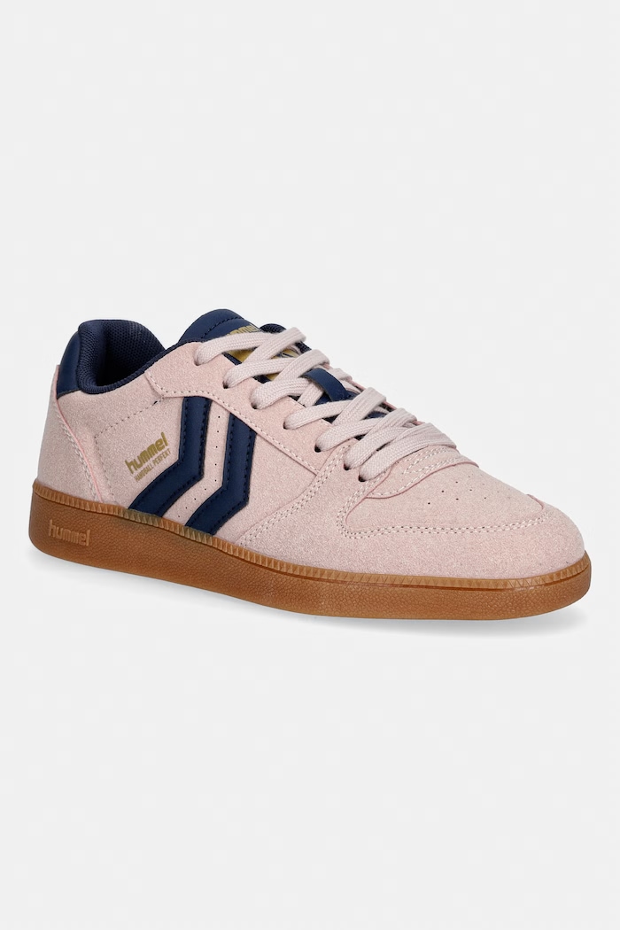 Hummel sneakers HANDBALL PERFEKT CL imitatie de piele intoarsa roz 226217
