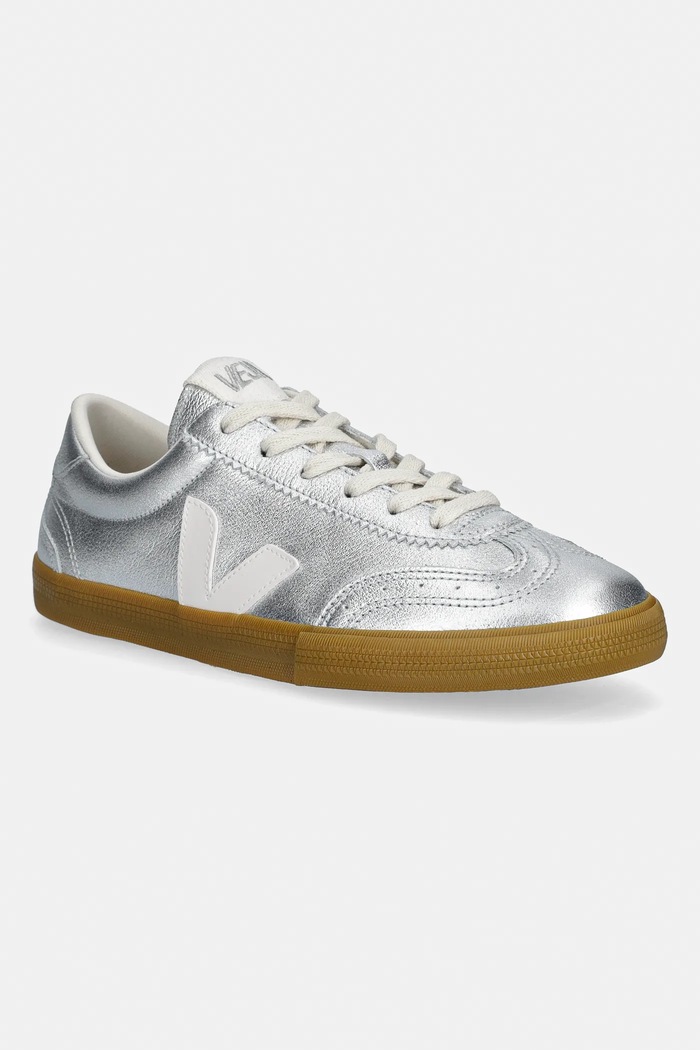 Veja leather sneakers VOLLEY O.T. grain leather silver VO2021666A