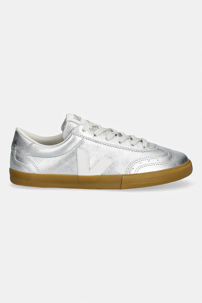 Veja leather sneakers VOLLEY O.T. VO2021666A silver SS26