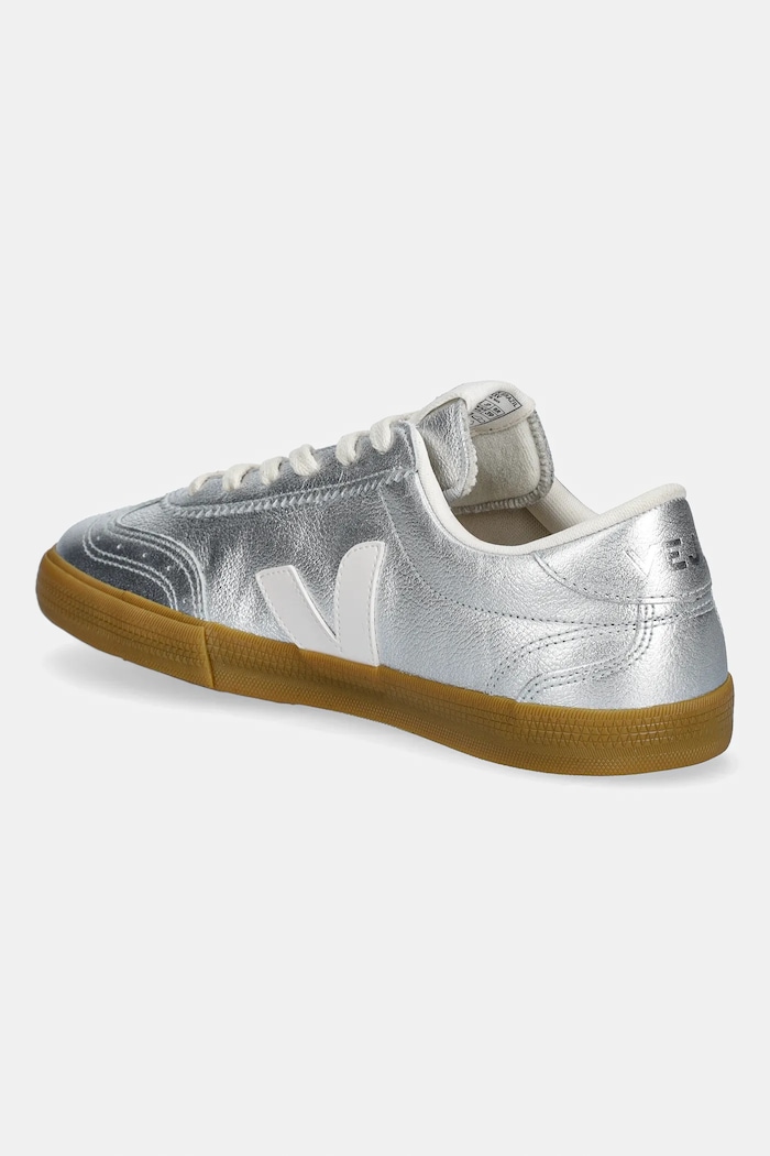 Shoes Veja leather sneakers VOLLEY O.T. VO2021666A silver