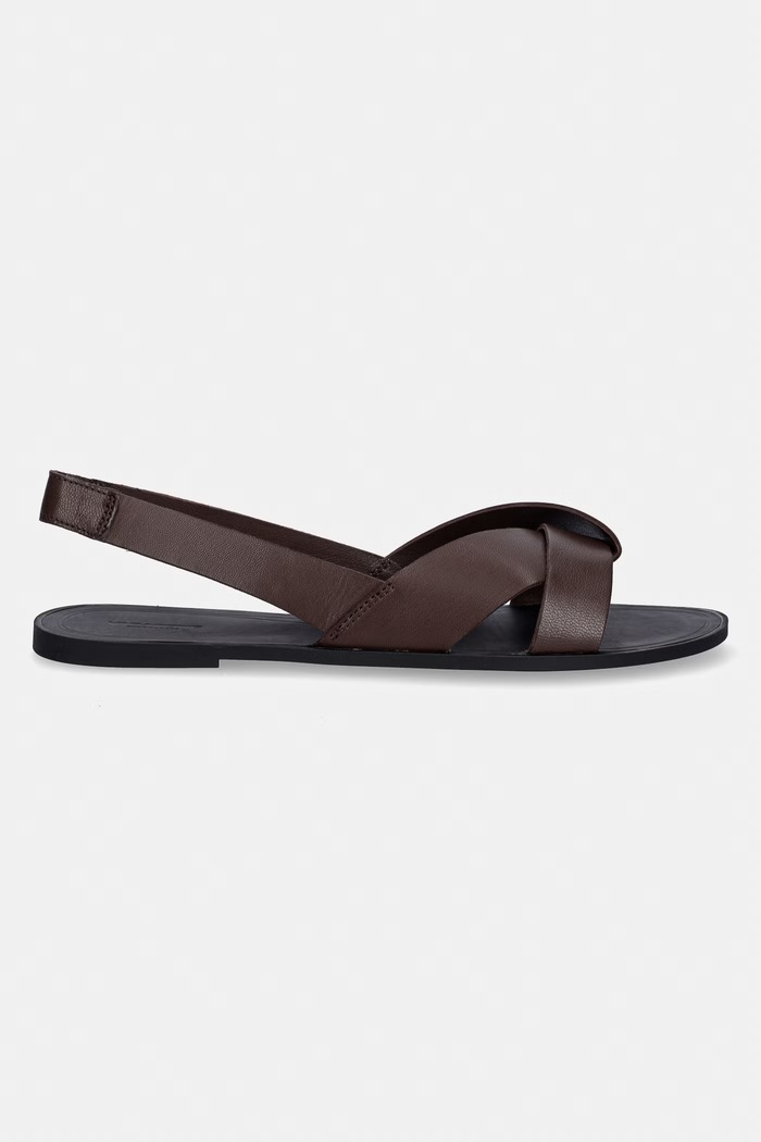 Vagabond Shoemakers sandále s otvorenou pätou dámske kožené TIA 2.0 5531.001.35 hnedá SS26