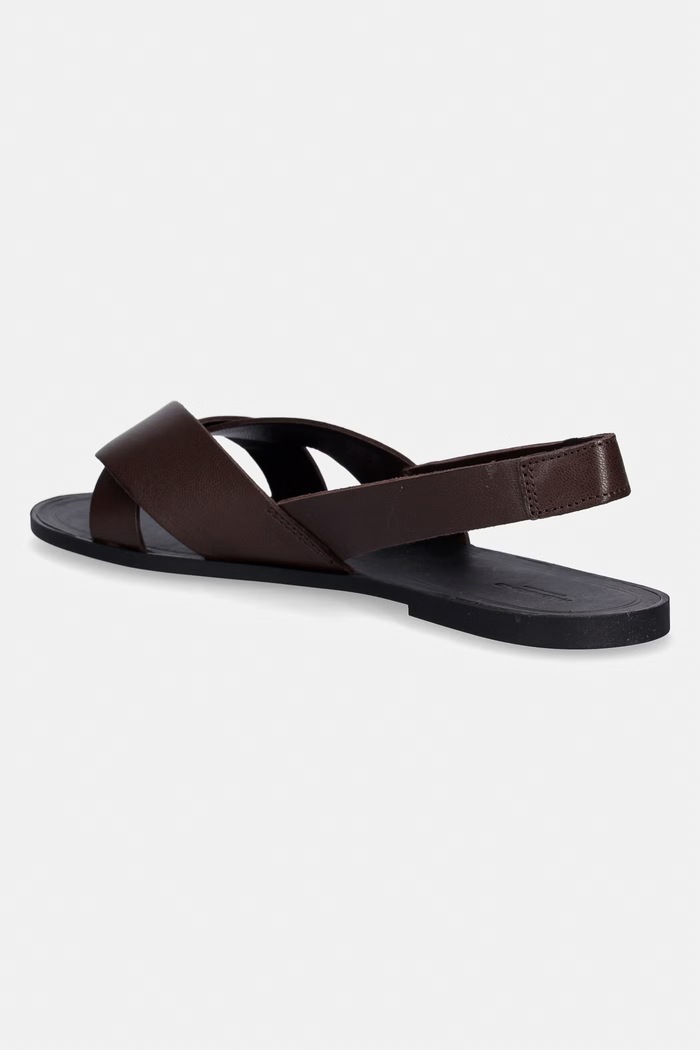 Obuv Vagabond Shoemakers sandále s otvorenou pätou dámske kožené TIA 2.0 5531.001.35 hnedá
