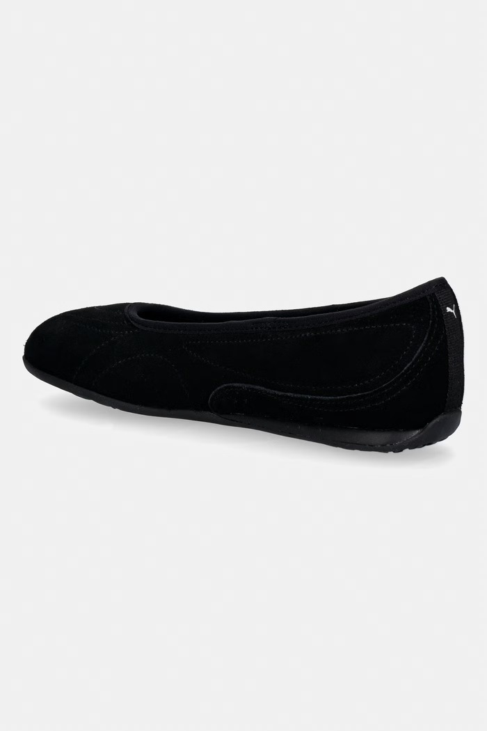 Încălțăminte Puma Catch Soleil Ballerina SD balerini piele întoarsă 406310 negru