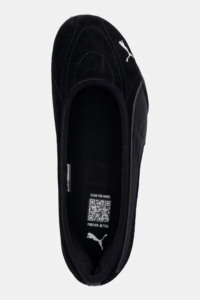 Puma Catch Soleil Ballerina SD balerini piele întoarsă negru 406310