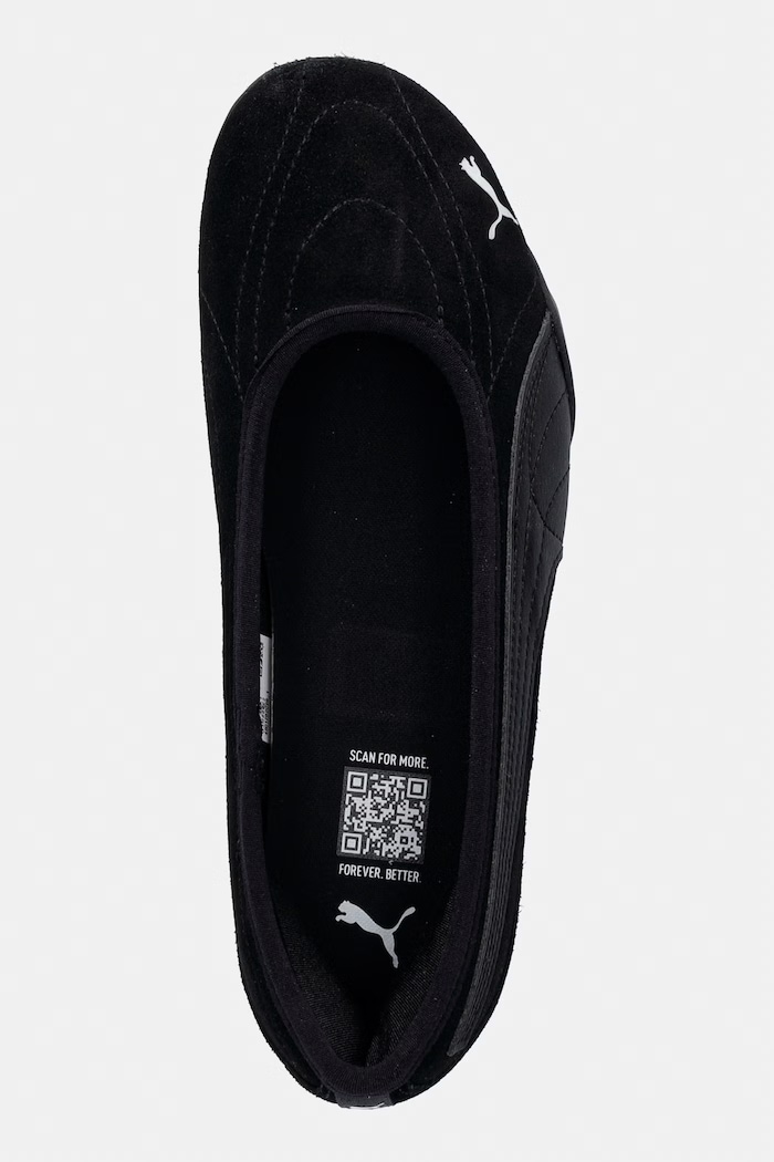 Puma Catch Soleil Ballerina SD balerini piele întoarsă negru 406310