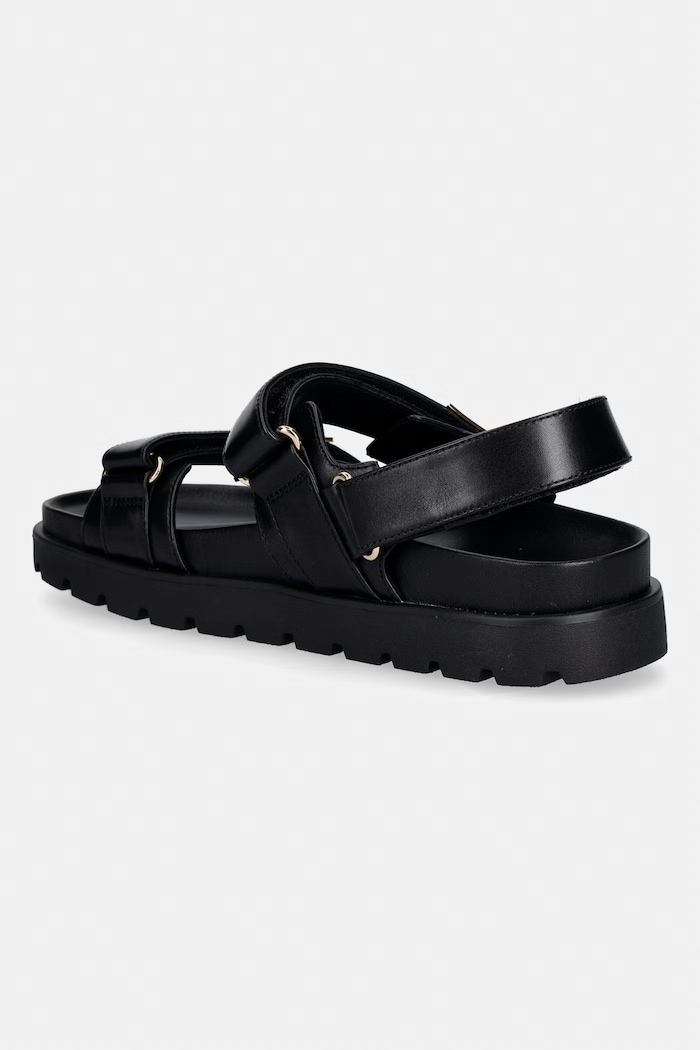 Obuwie Tory Burch sandały damskie skórzane Mellow Sport Sandal 179591.043 czarny
