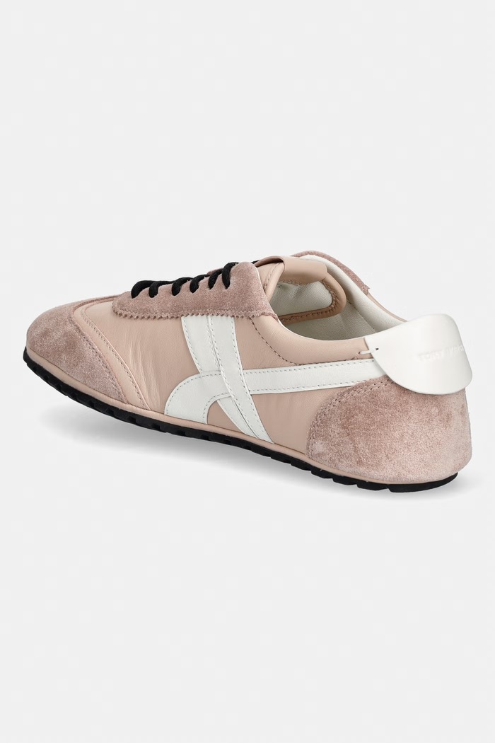 Παπούτσια Tory Burch Hank Field Sneaker sneakers Γυναικεία δερμάτινα 180566.644 ροζ