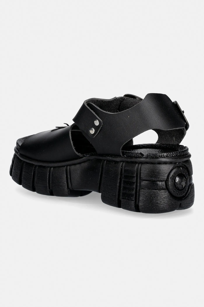 Shoes New Rock sandals VEGAN NEGRO GRUESO, TOWER CASCO NEGRO LAT M.BIOS137.V2 black