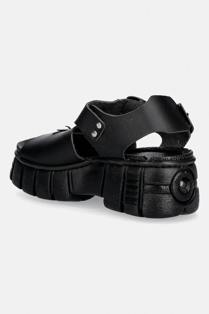 Shoes New Rock sandals VEGAN NEGRO GRUESO, TOWER CASCO NEGRO LAT M.BIOS137.V2 black