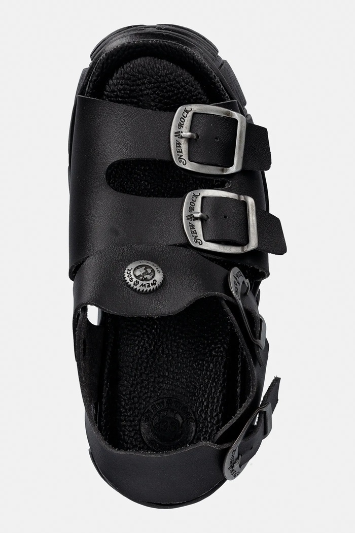 New Rock sandals VEGAN NEGRO GRUESO, TOWER CASCO NEGRO LAT black M.BIOS137.V2