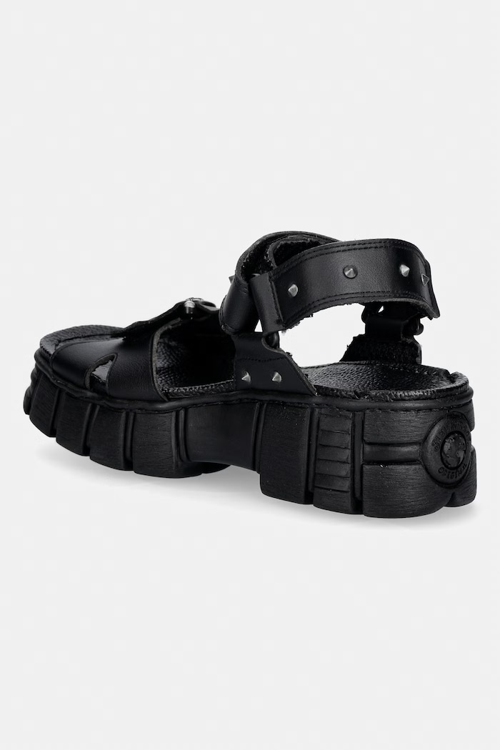 Boty New Rock VEGAN NEGRO, TOWER CASCO NEGRO LATERAL sandály na platformě dámské M.BIOS120.V1 černá