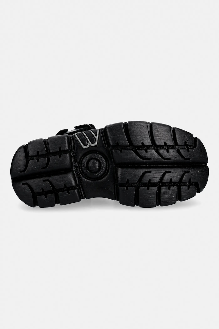New Rock leather sandals TANK LEATHER BLACK, TOWER NEGRO + LATER M.BIOS101SF.C1 black