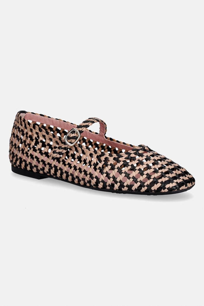 Δερμάτινες μπαλαρίνες Pretty Ballerinas Zoey μπεζ 52998.001.9042