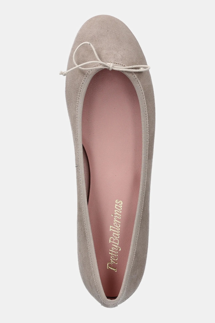 Pretty Ballerinas balerini din piele întoarsă Nicole bej 50322.032.9101