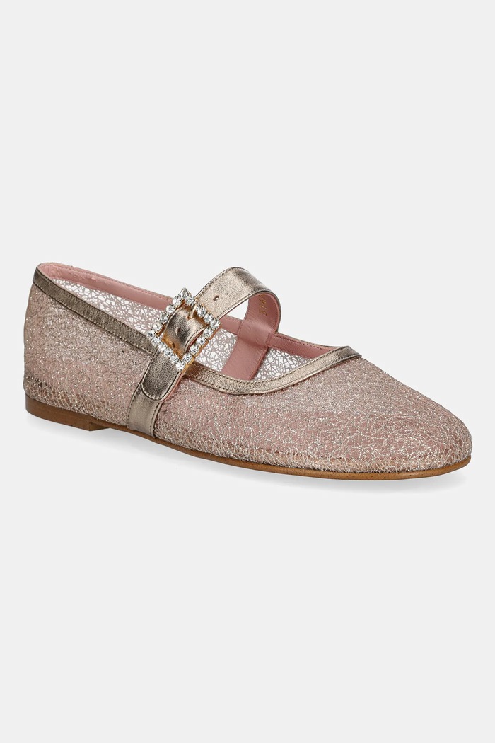 Baleríny Pretty Ballerinas Georgia usňová koža zlatá 51539.005.9201