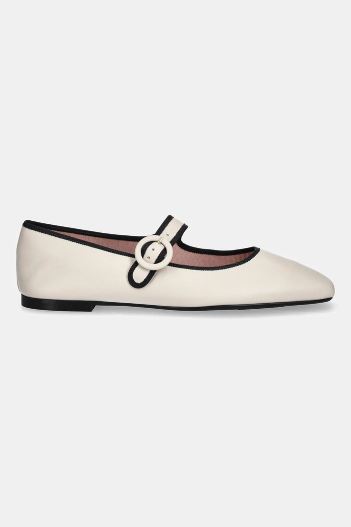 Kožené balerínky Pretty Ballerinas Camille 52655.006.9301 béžová SS26