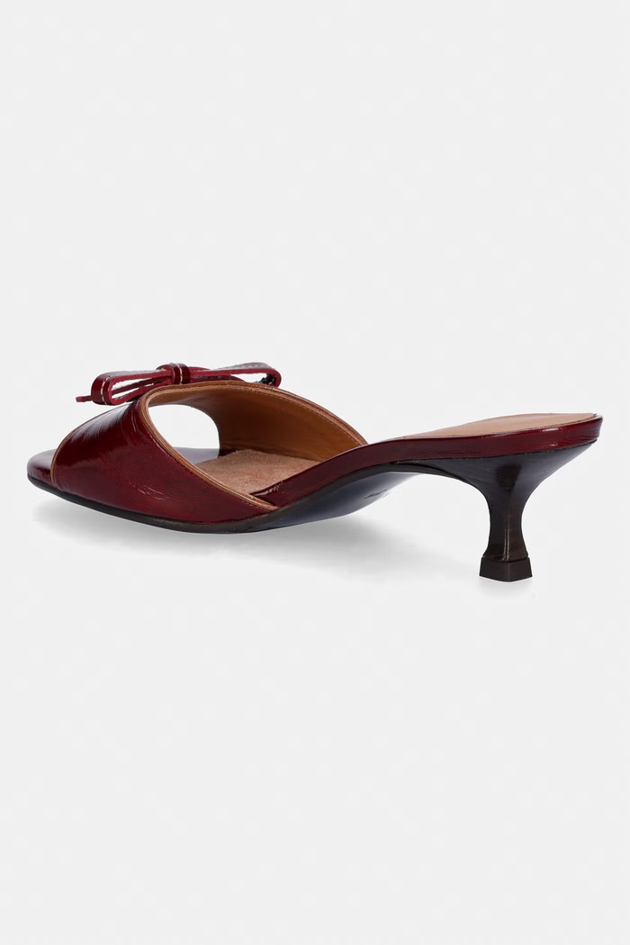 Scarpe Billi Bi ciabatte slide in pelle A9502.268 granata