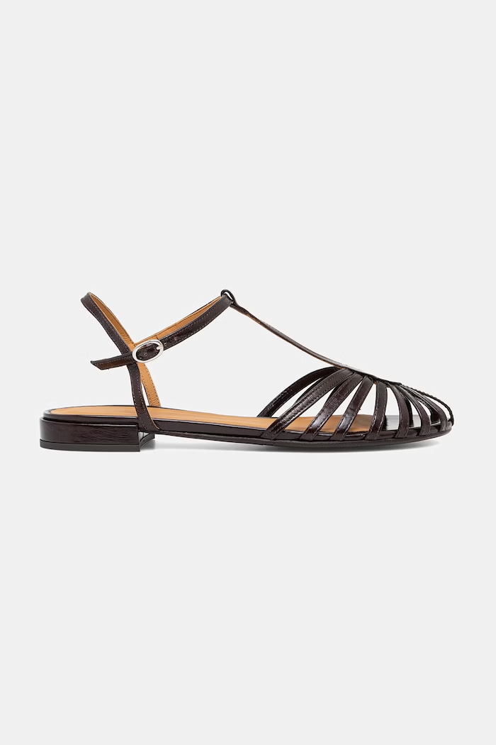 Kožené sandále Billi Bi A8653.266 burgundské SS26