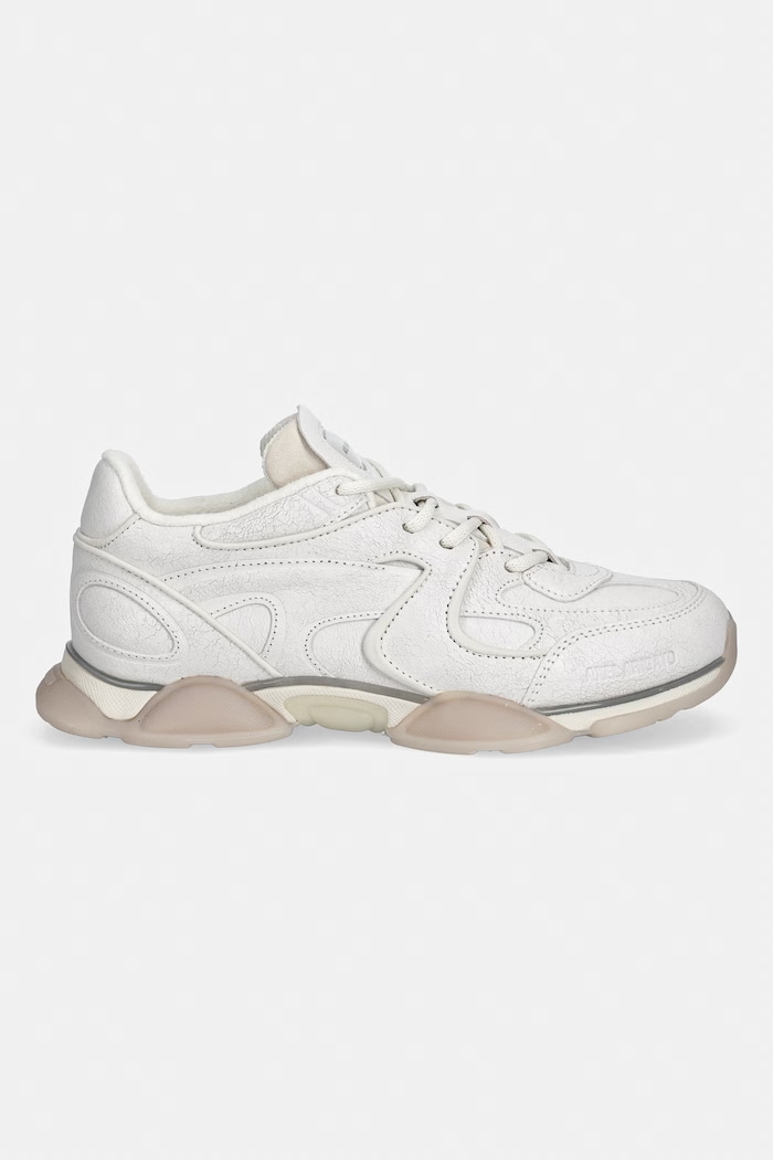 Кожени маратонки Axel Arigato Eris Crackled Sneaker F3566001 бял SS26