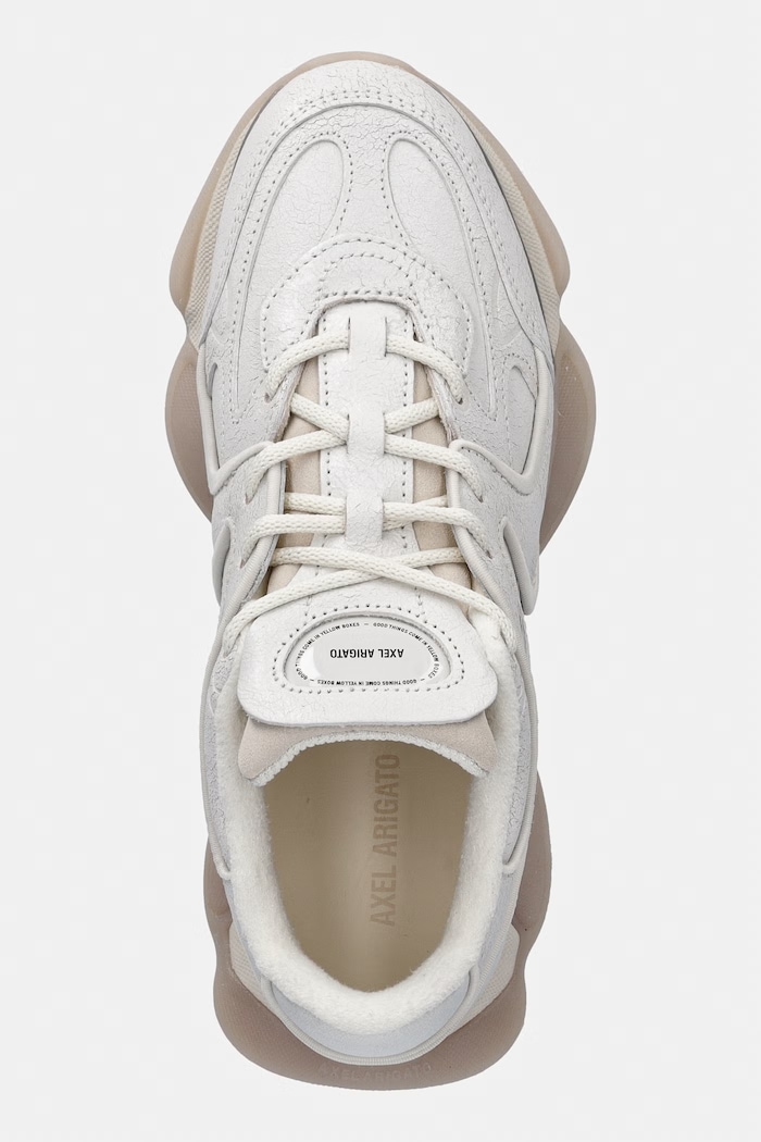 Кожени маратонки Axel Arigato Eris Crackled Sneaker бял F3566001