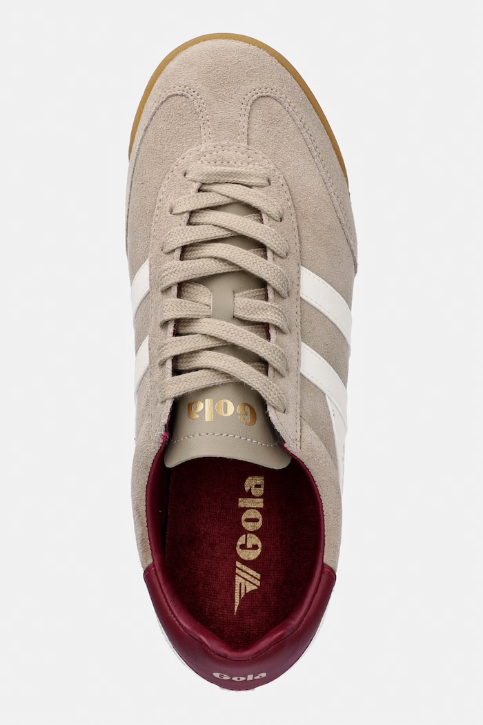 Gola sneakers din piele întoarsă TORPEDO bej CLB761CW