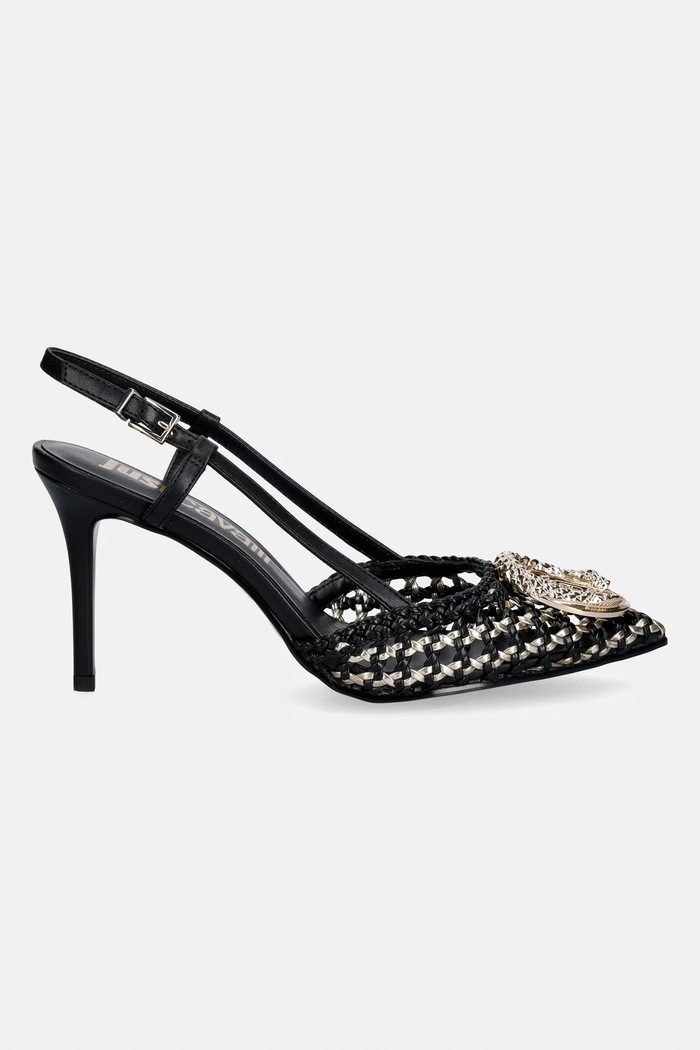 Just Cavalli pantofi cu toc 80RA3S14ZSE38PL9 negru SS26