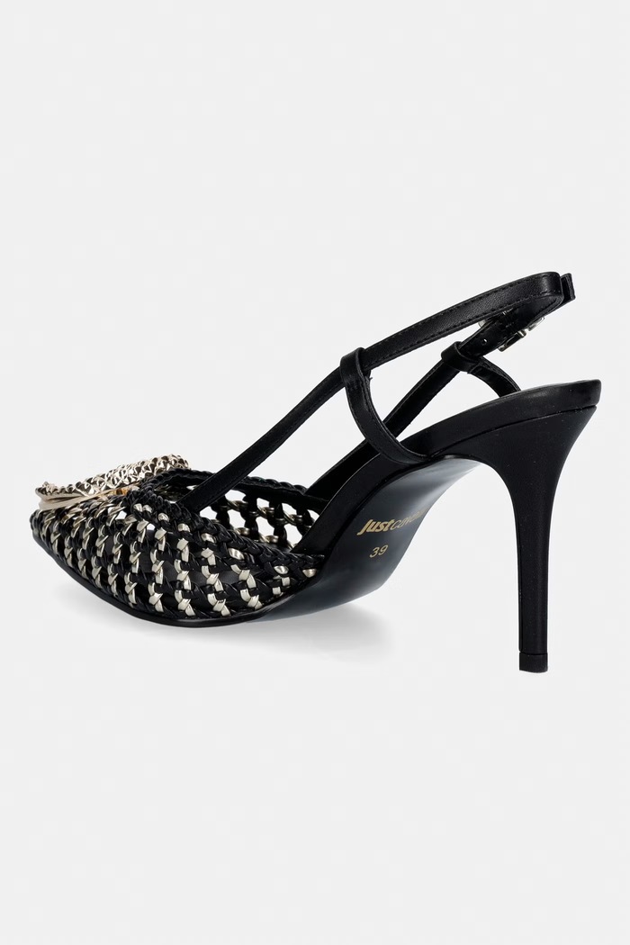 Încălțăminte Just Cavalli pantofi cu toc 80RA3S14ZSE38PL9 negru