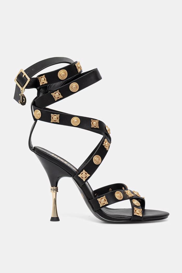 Just Cavalli sandale subțire negru 80RA3S40ZSE55899