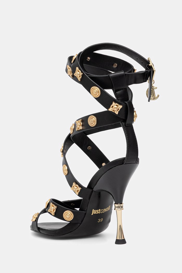 Încălțăminte Just Cavalli sandale 80RA3S40ZSE55899 negru