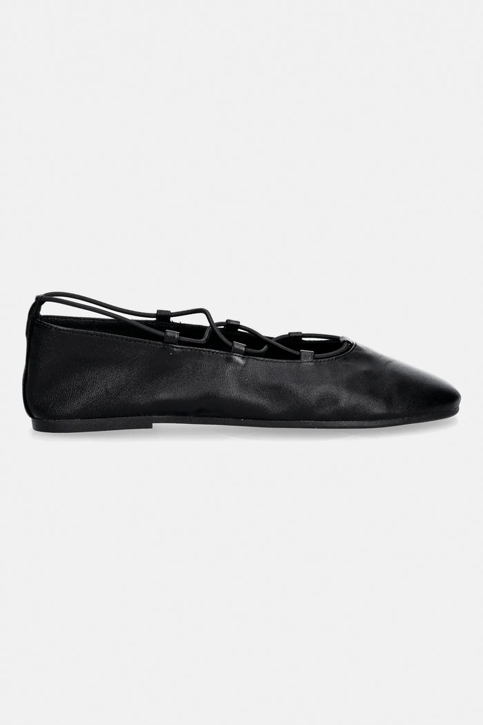 Δερμάτινες μπαλαρίνες Steve Madden Bombshell 11005208.017 μαύρο SS26