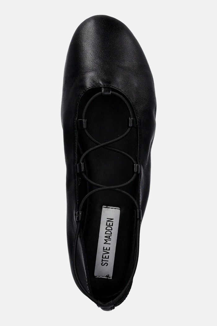 Δερμάτινες μπαλαρίνες Steve Madden Bombshell μαύρο 11005208.017
