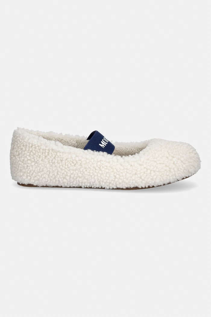 Baleríny Moon Boot MB SHEARLING BALLERINA 80D2400010.H017 béžová SS26