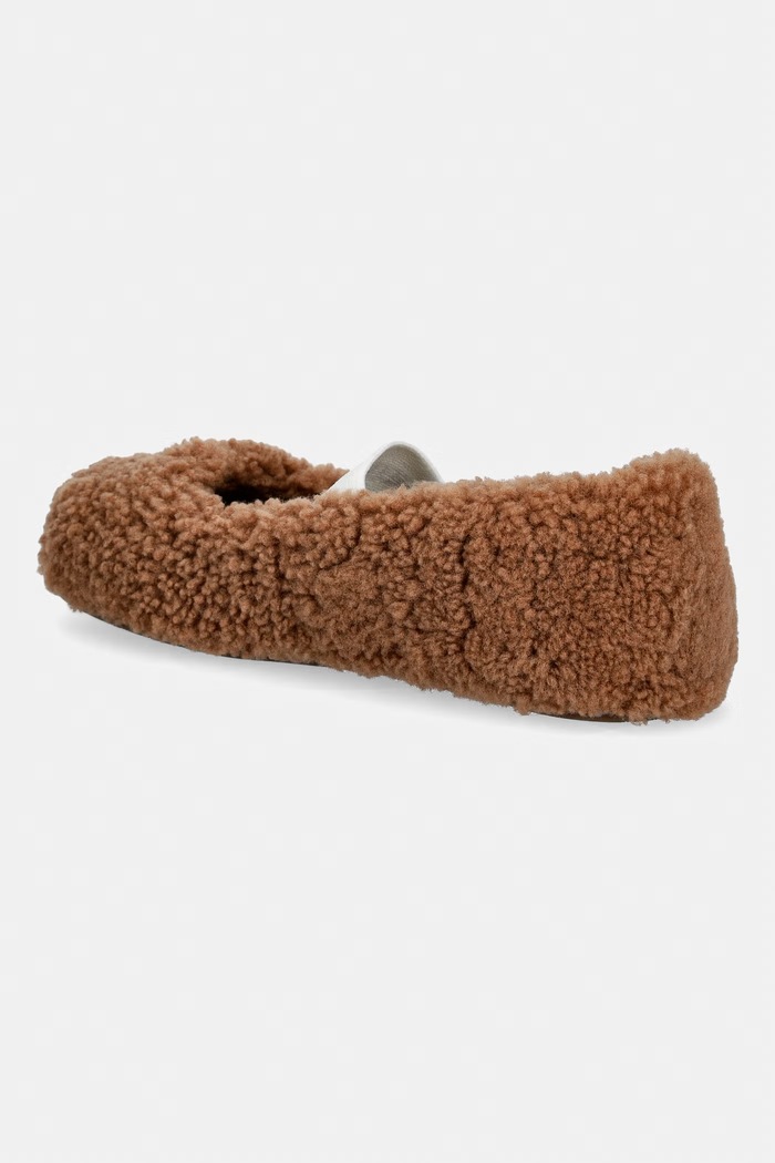 Încălțăminte Moon Boot balerini MB SHEARLING BALLERINA 80D2400010.M008 maro