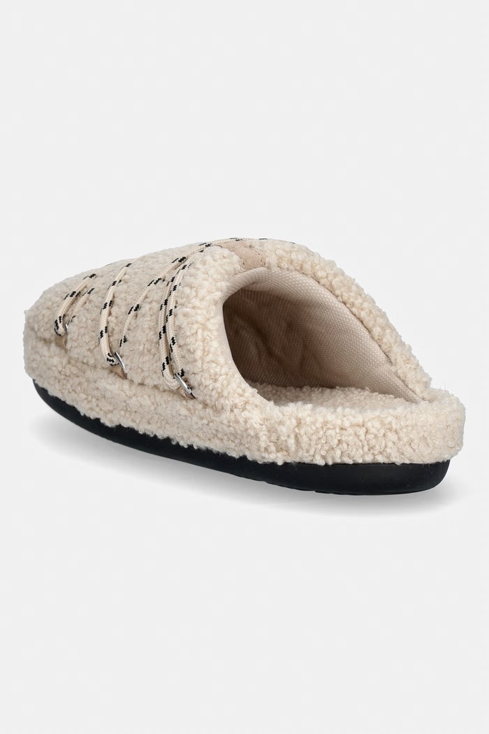 Încălțăminte Moon Boot papuci de casă MB TEDDY SLIPPER 80D2410040.L026 bej