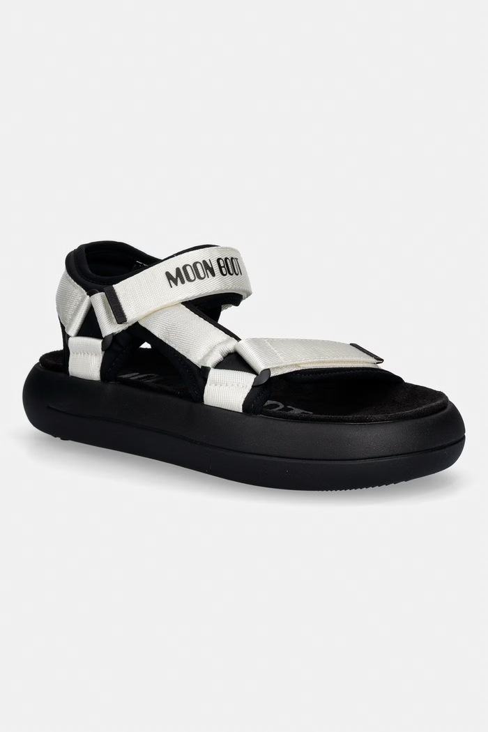 Sandále Moon Boot MB SUPER SANDAL textilný béžová 80D2420010.NA02