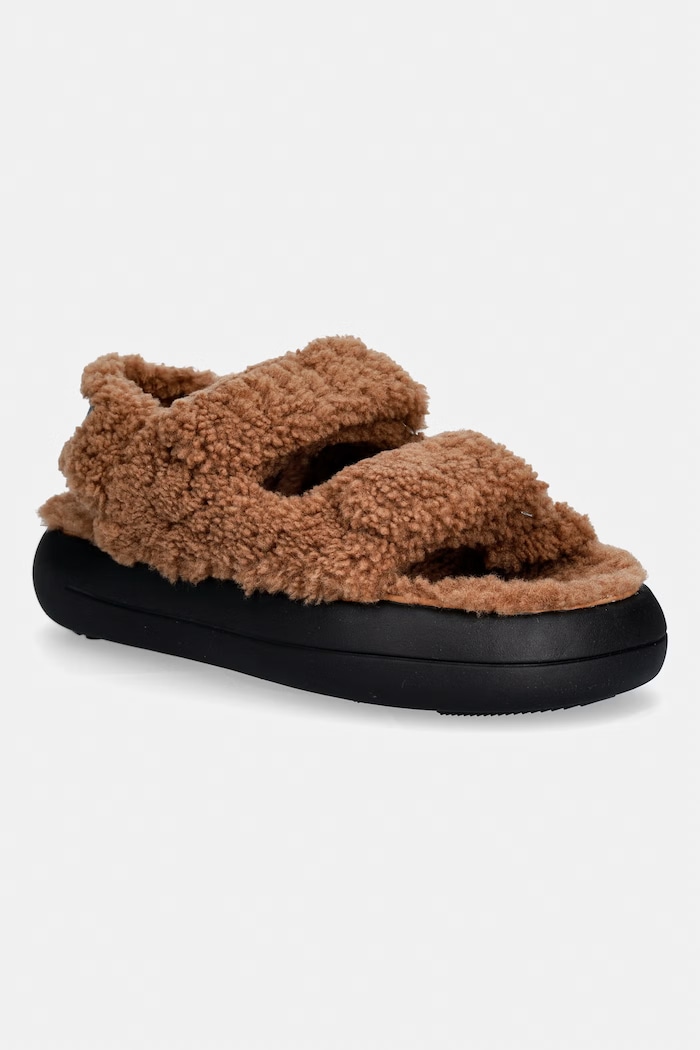Sandále Moon Boot MB SHEARLING SANDAL platforma hnedá 80D2420020.M008
